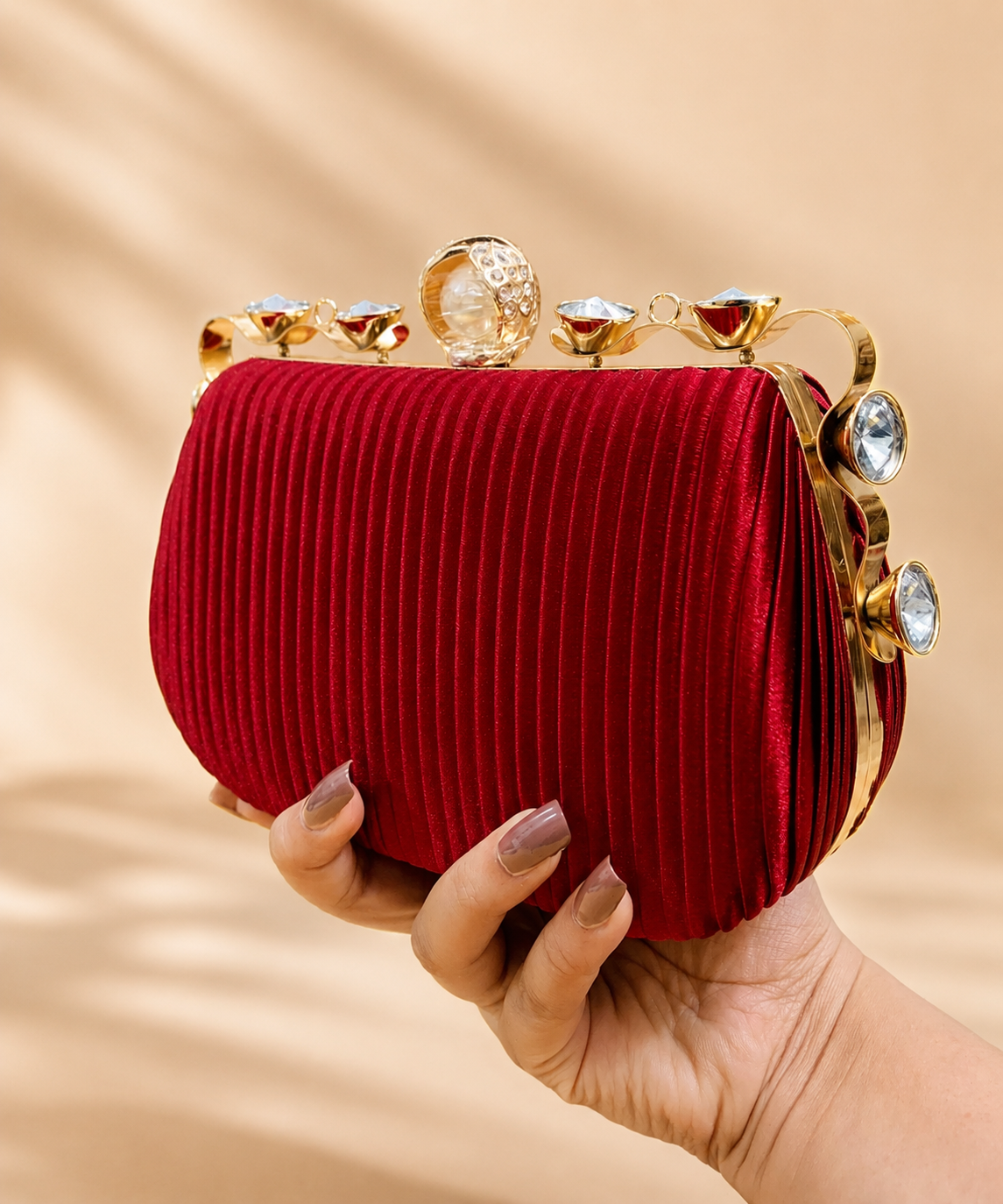 Fancy Clutch-1005 (Maroon)