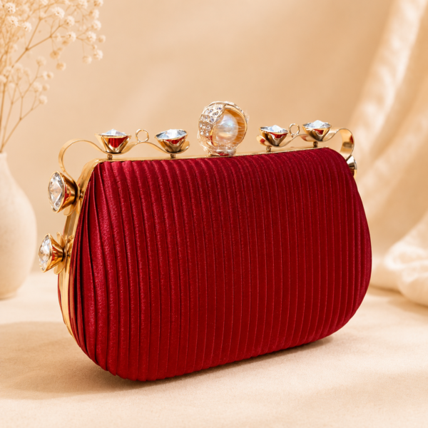 Fancy Clutch-1005 (Maroon)