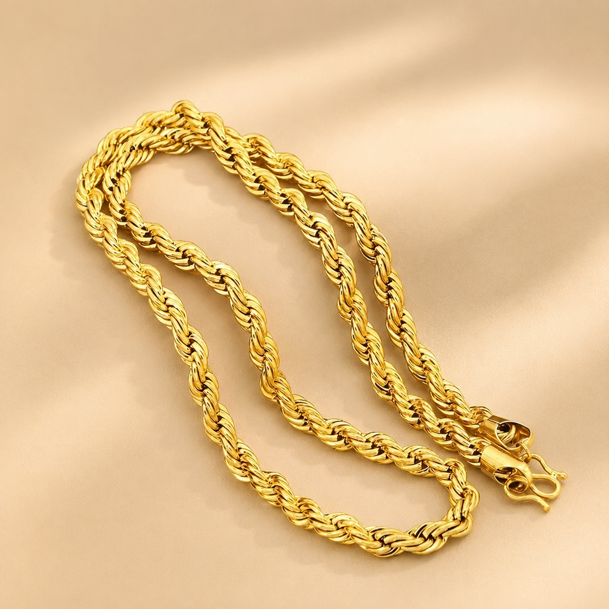 Gold Chain-23 Rassa Chain For Unisex (45 cm)