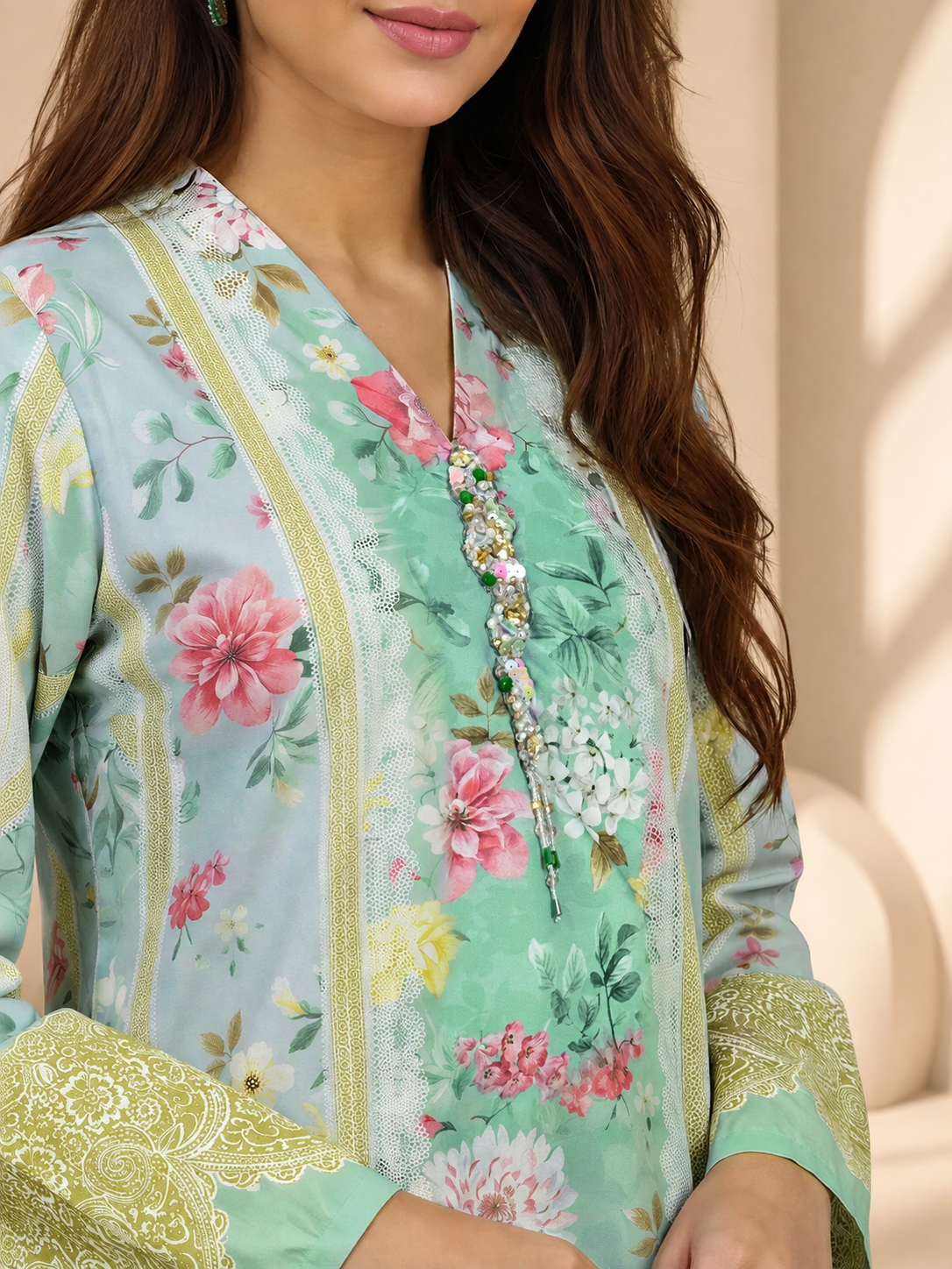 2 Piece Grip Suit- Embellished (Pret)