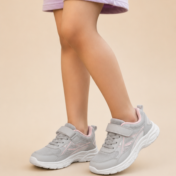 Girls Grey Casual Jogger KD1920