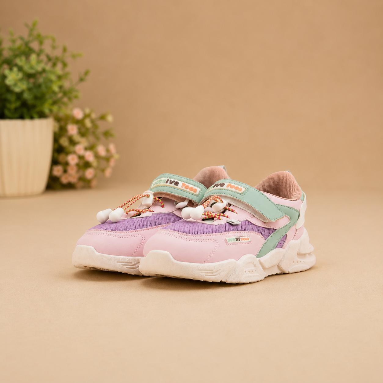Girls Pink Casual Jogger KD1902